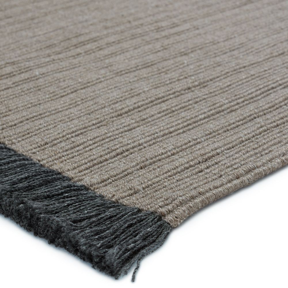Outdoor Rugs Elowen Solid Light Gray/ Dark Gray Area Rug (6'X9')