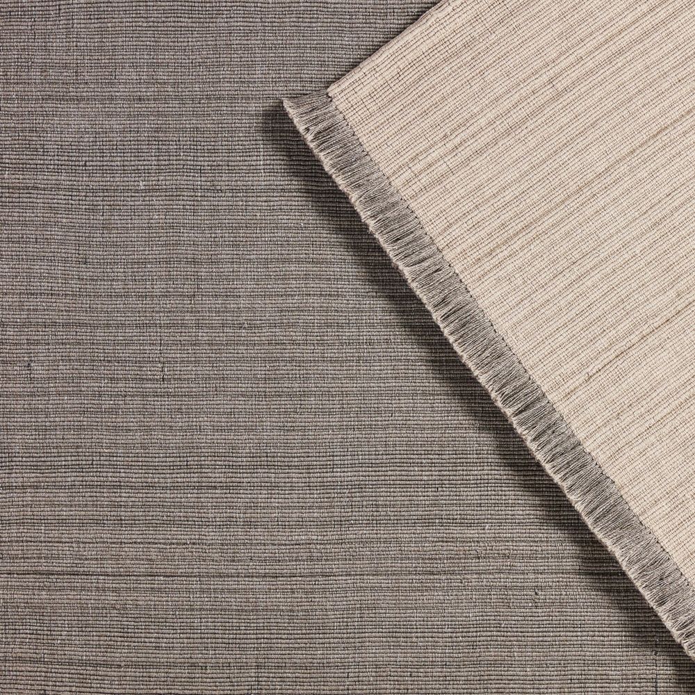 Elowen Solid Light Gray/ Dark Gray Area Rug (6'X9')