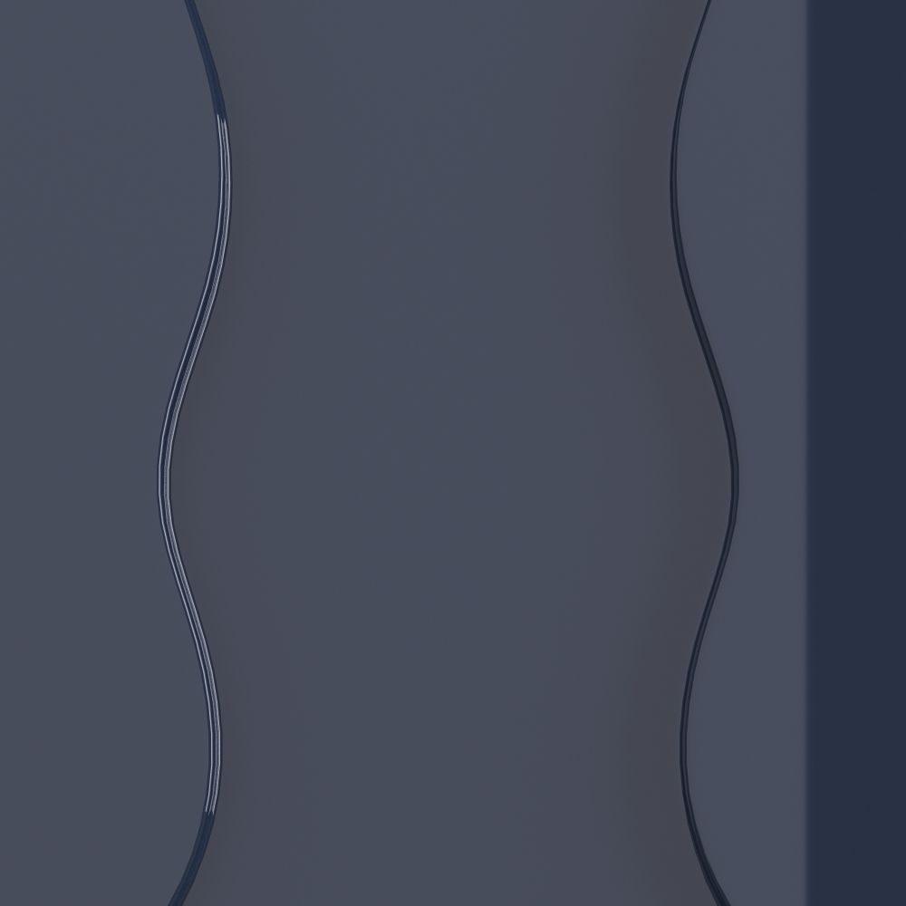 Paisley Accent Table - Blue