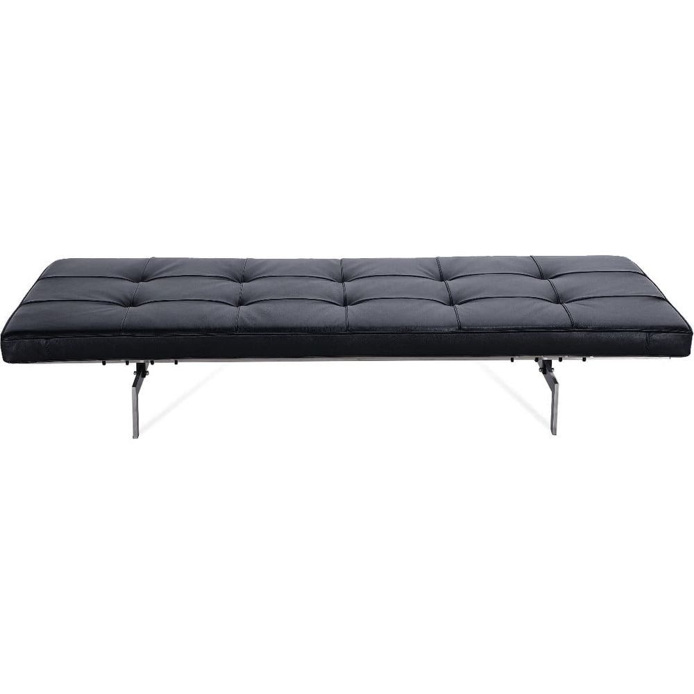 Poul Leather Daybed-France & Son-FB6639BLK-Daybeds-1-France and Son