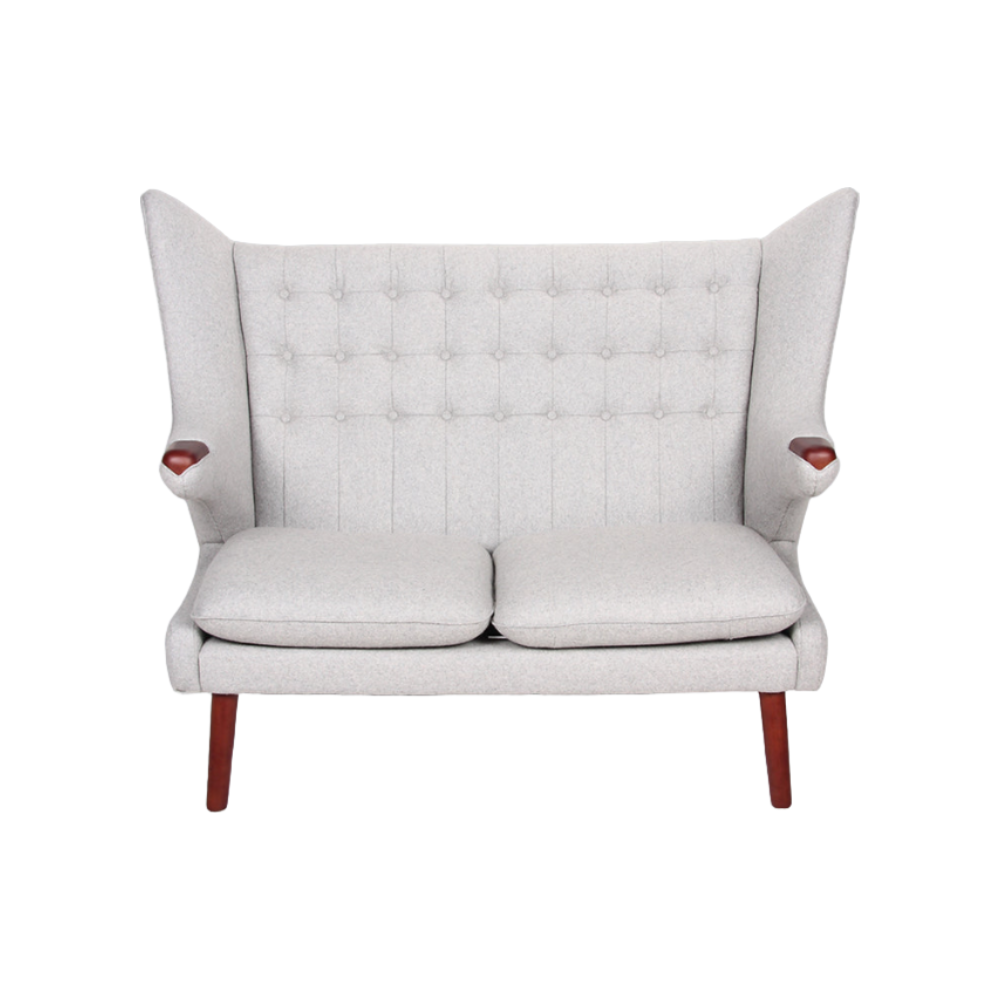 Wegner Papa Bear Sofa - Grey