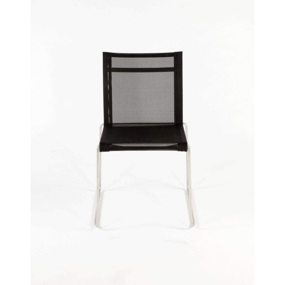 Lanai Side Chair - Outdoor-France & Son-FCC0701BLK-Outdoor Dining Chairs-4-France and Son