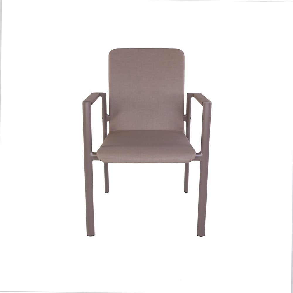 Lanai Mesh Stackable Outdoor Dining Arm Chair