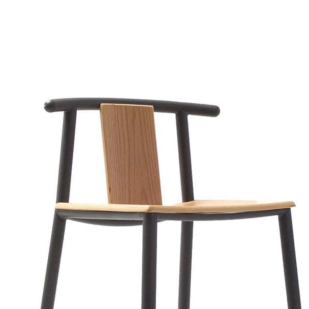 Horsens Panda Bar Stool-France & Son-FEB3449DGREYC-Bar Stools-2-France and Son