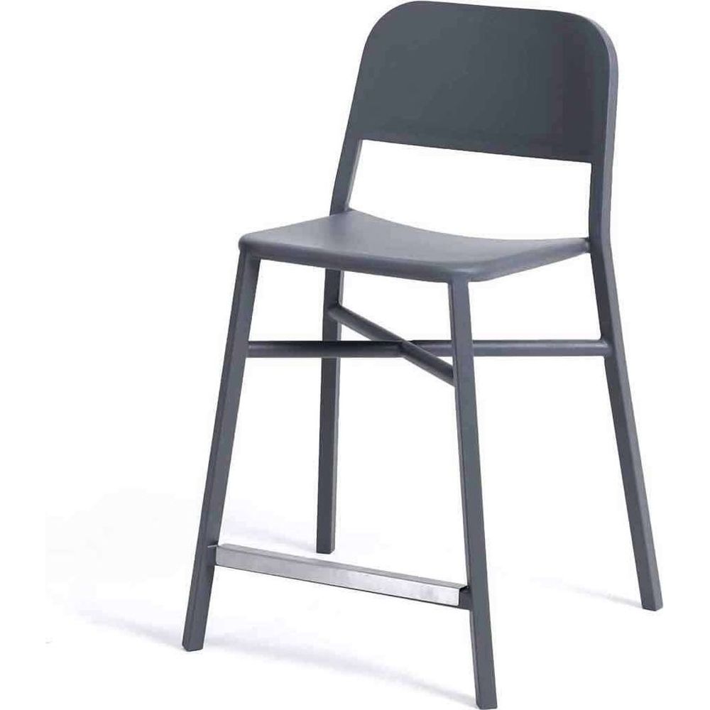 Cosimo Bar Stool-France & Son-FEB3606DGREYD-Bar Stools-2-France and Son