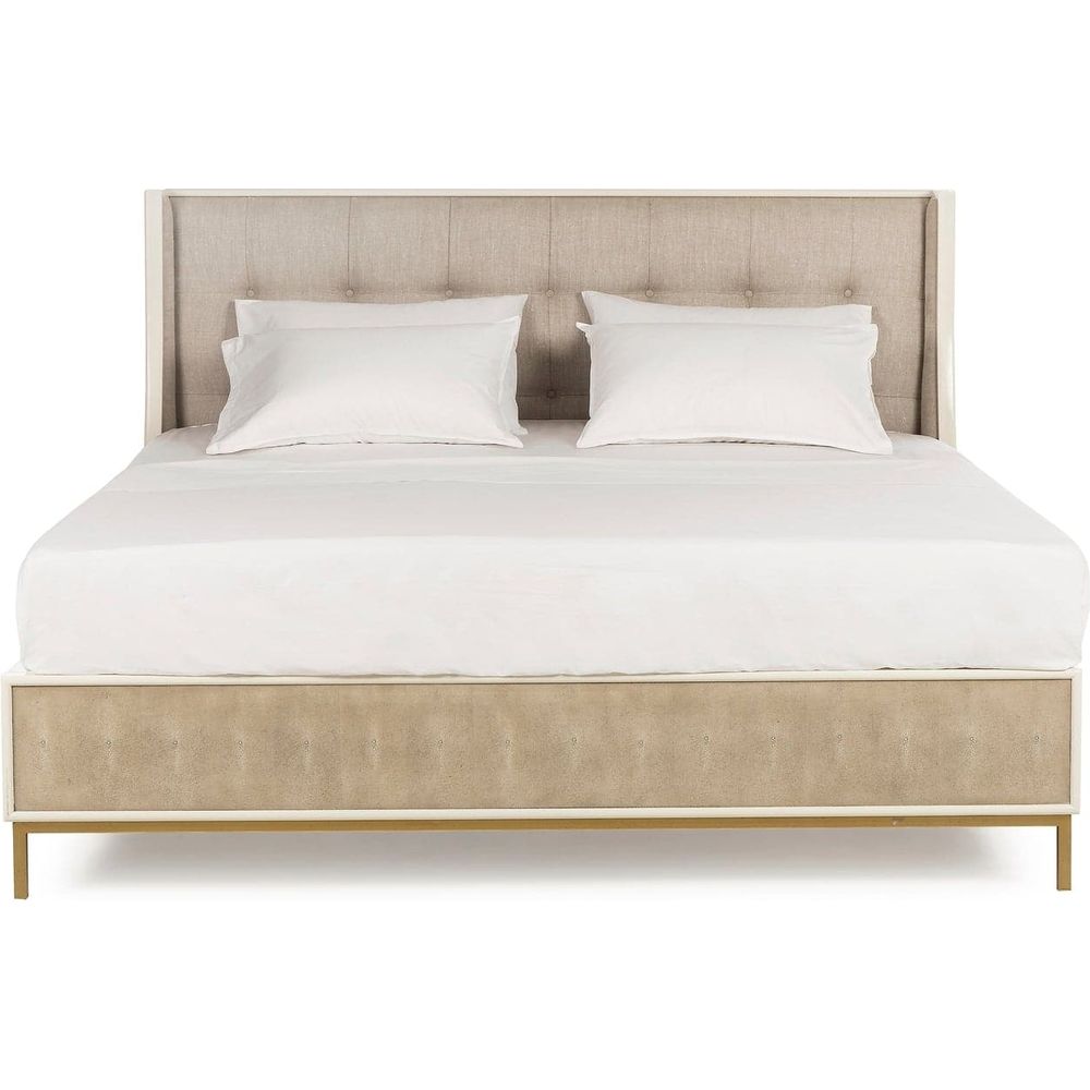 Amanda Shagreen Bed by Sonder-Sonder-FIB3036-BedsQueen-1-France and Son