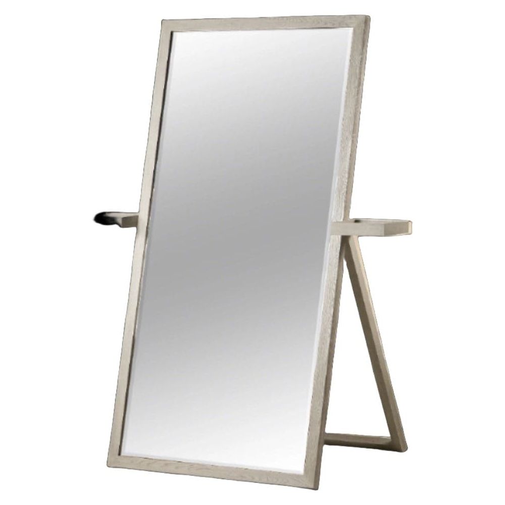 Kelly Hoppen Eric Floor Mirror with White Oak Frame-Sonder-FIM8019-Mirrors-1-France and Son