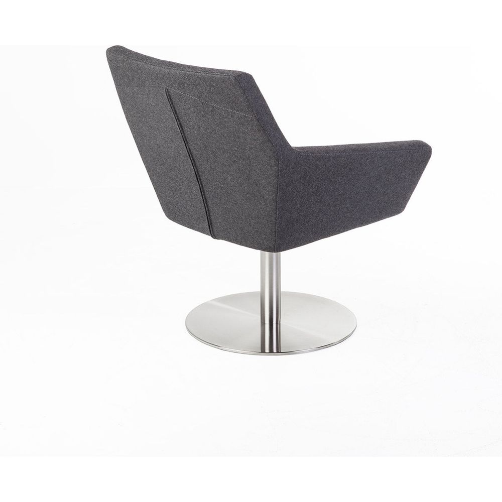 Polygon Lounge Chair-France & Son-FJC073DGREY-Lounge Chairs-3-France and Son