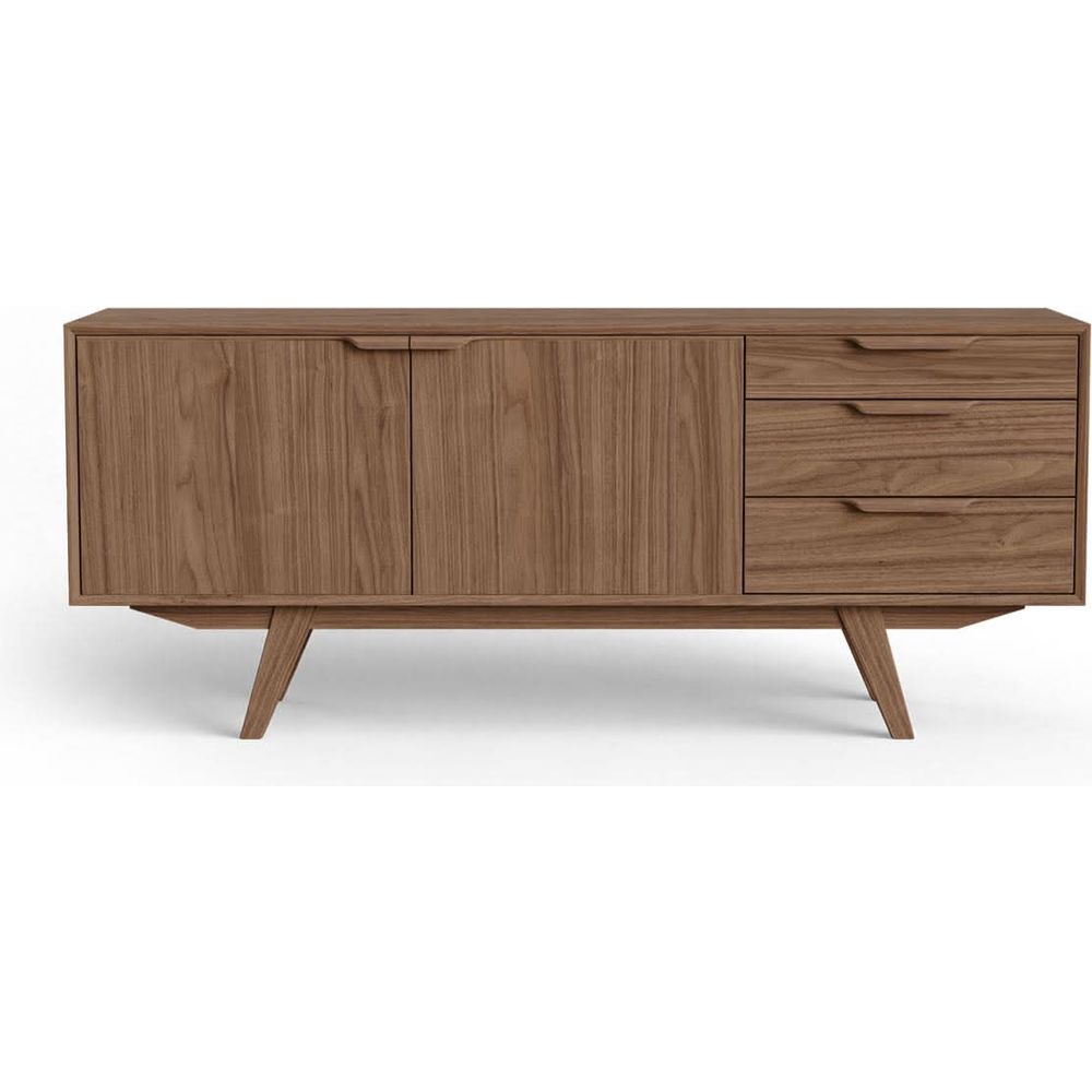 Collier Credenza - Tan Walnut