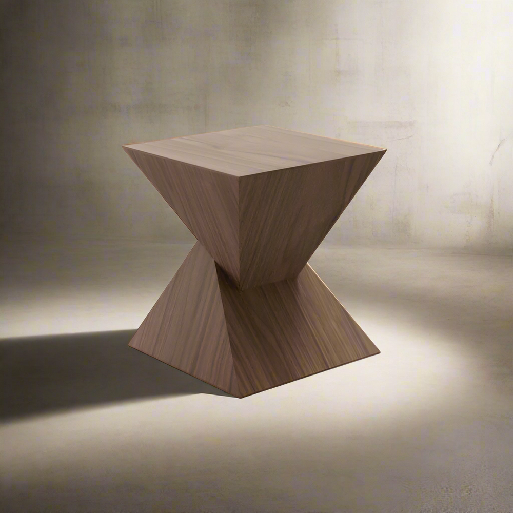 Luxor Side Table - Tan Walnut