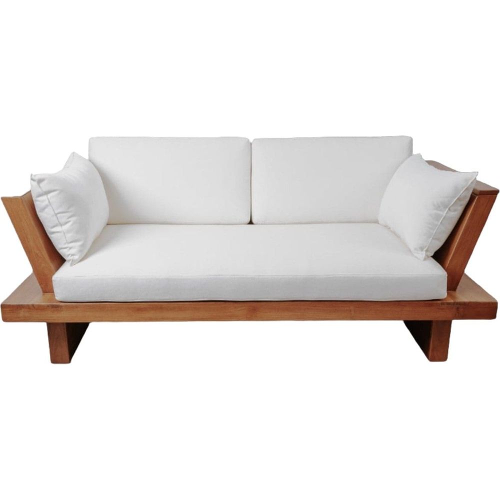 Zen Teak Platform Sofa-France & Son-FL1006-Outdoor Sofas-1-France and Son