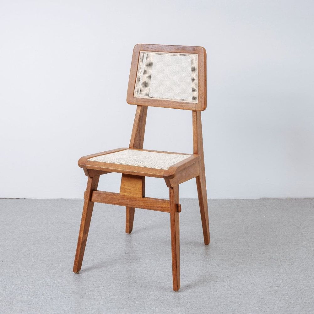 Jensen Dining Chair with Cane-France & Son-FL1386-Dining Chairs-1-France and Son
