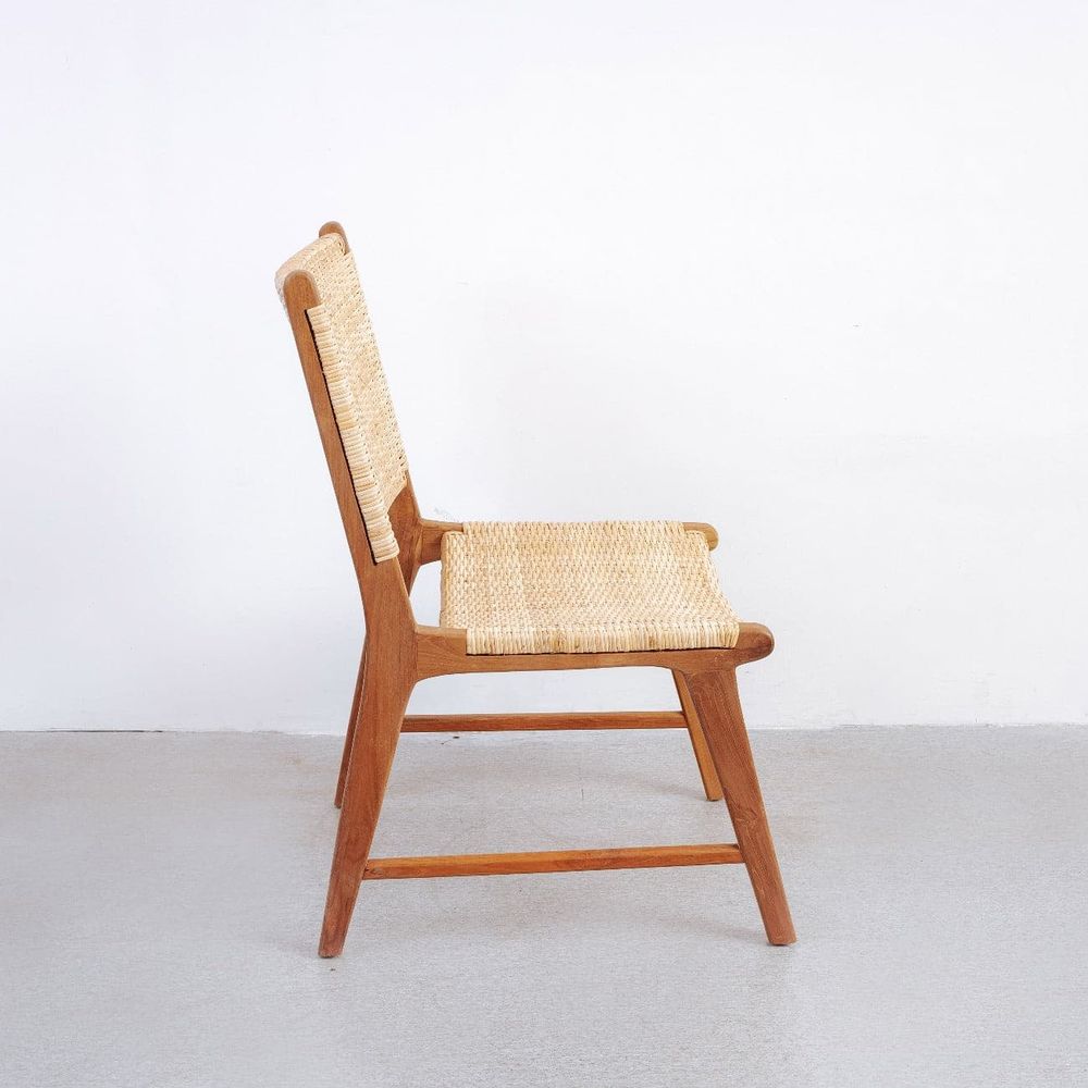 Basham Cane Dining Side Chair-France & Son-FL1024-Dining Chairs-4-France and Son