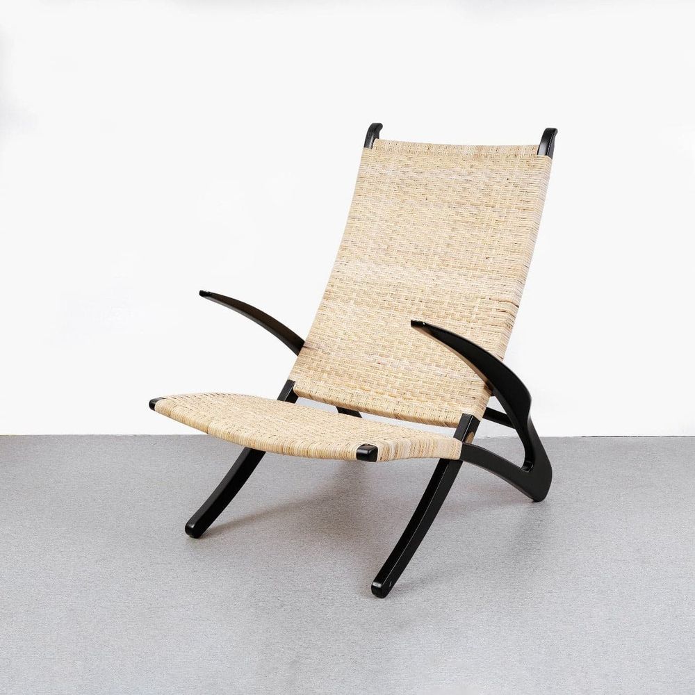 Hans Dolphin Lounge Chair-France & Son-FL1037BLK-Lounge ChairsBlack-6-France and Son