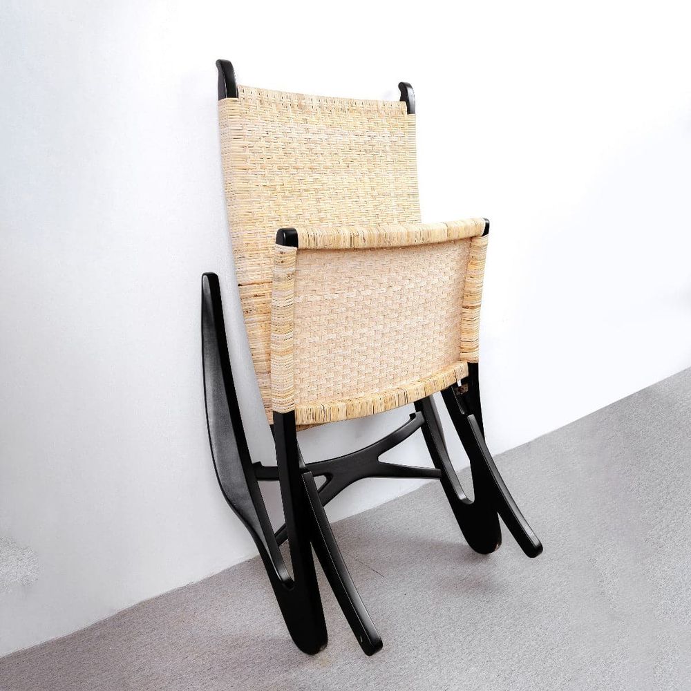 Hans Dolphin Lounge Chair-France & Son-FL1037NTRL-Lounge ChairsBrown-8-France and Son