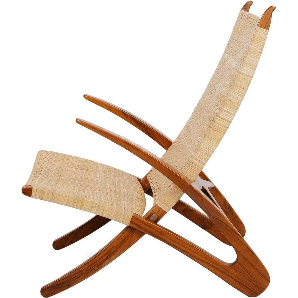 Hans Dolphin Lounge Chair-France & Son-FL1037NTRL-Lounge ChairsBrown-3-France and Son