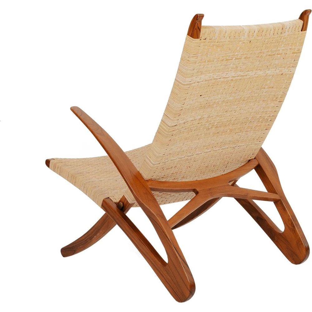 Hans Dolphin Lounge Chair-France & Son-FL1037NTRL-Lounge ChairsBrown-4-France and Son