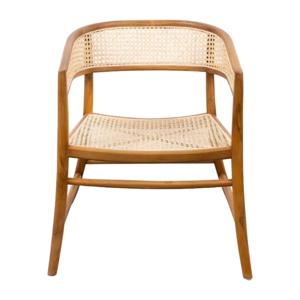 Henley Cane Arm Chair-France & Son-FL1039-Dining Chairs-1-France and Son