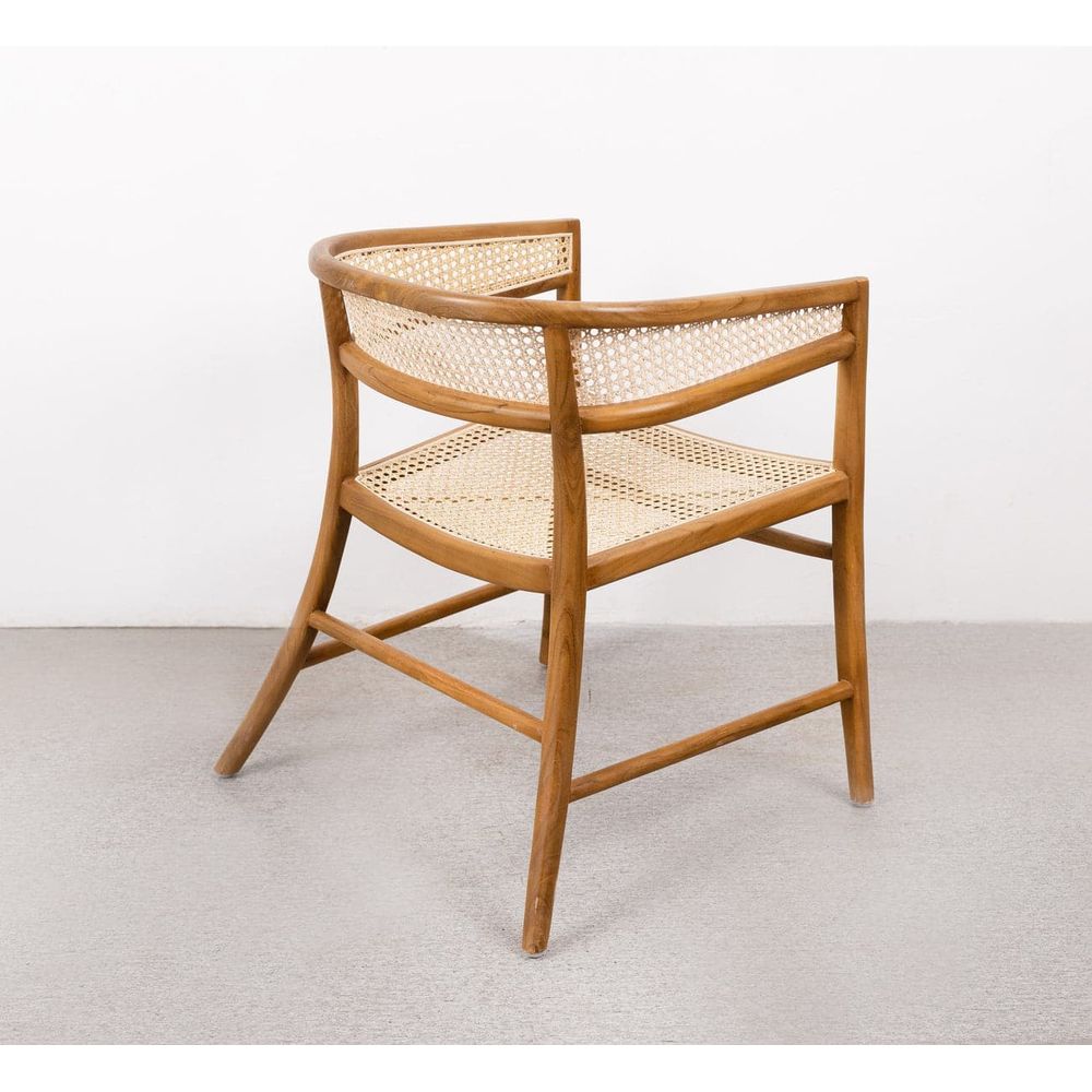 Henley Cane Arm Chair-France & Son-FL1039-Dining Chairs-4-France and Son