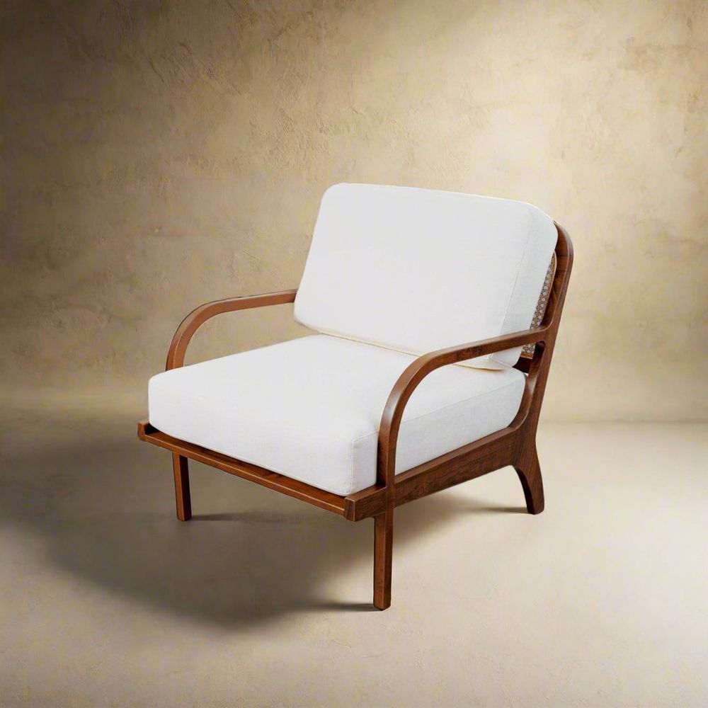 Gaspar Armchair-France & Son-FL1040BGE-Lounge Chairs-1-France and Son