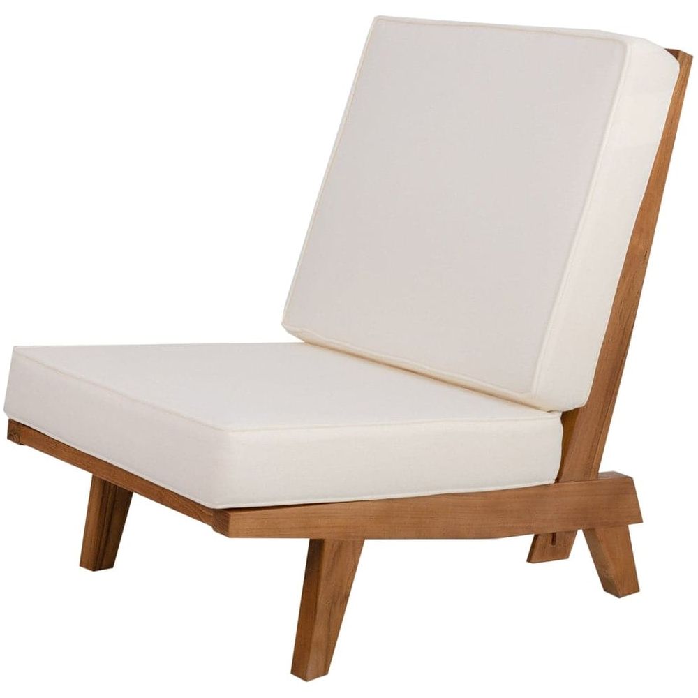 Naka Armless Platform Lounge Chair-France & Son-FL1042BGE-SQ-Lounge Chairs-1-France and Son
