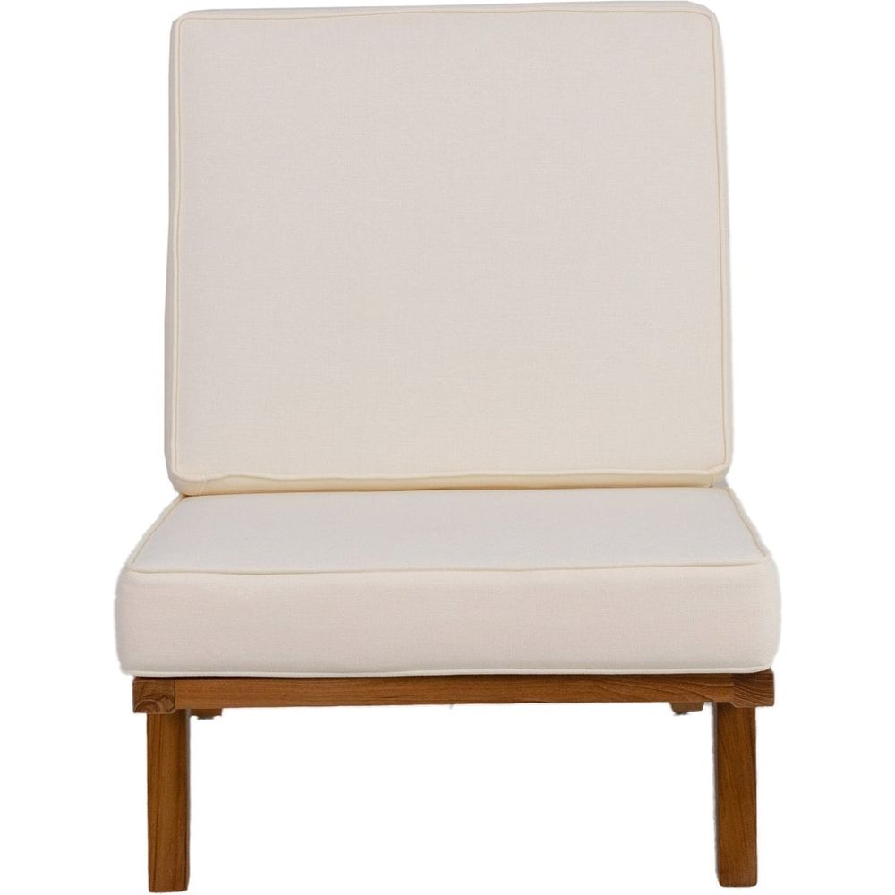 Naka Armless Platform Lounge Chair-France & Son-FL1042BGE-SQ-Lounge Chairs-7-France and Son