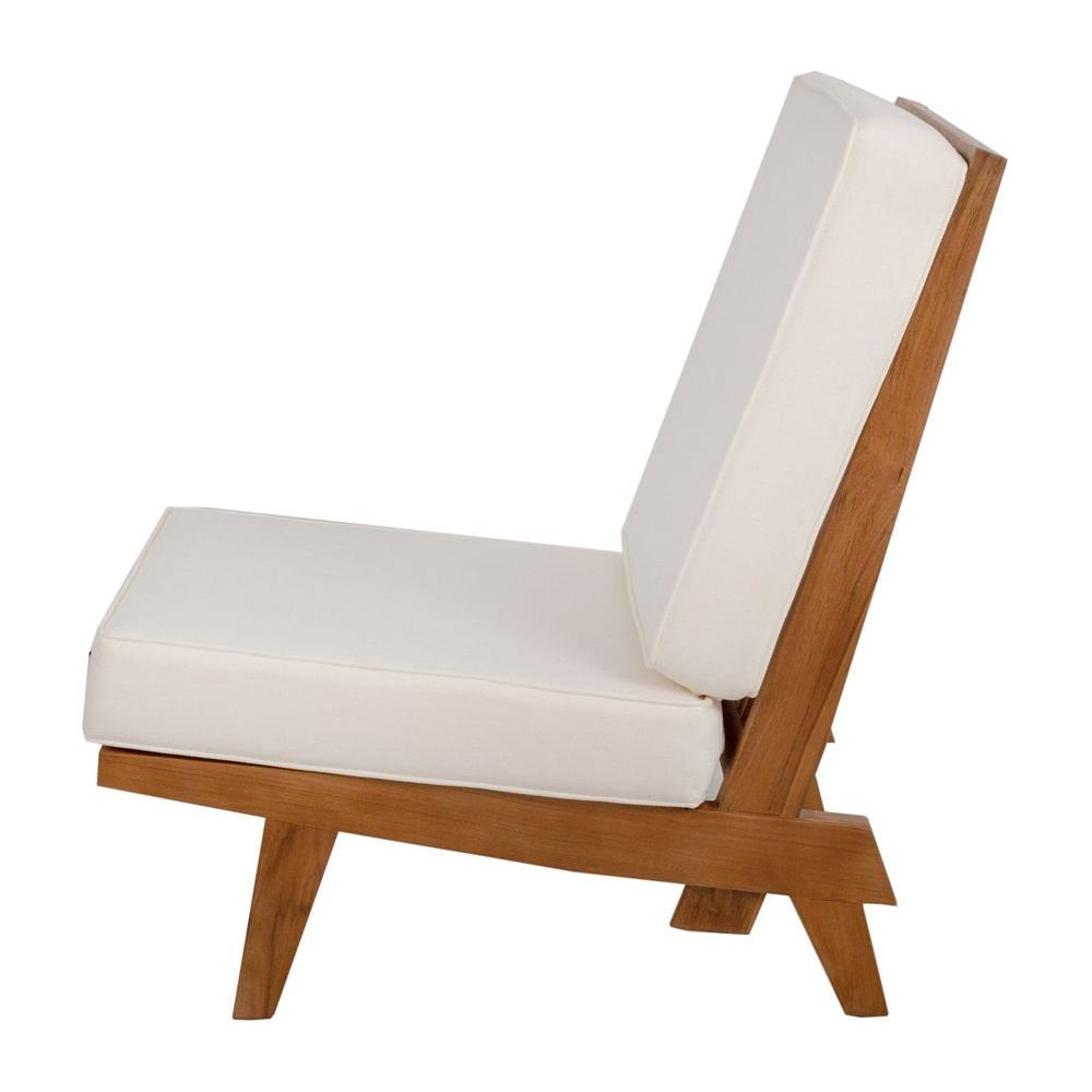 Naka Armless Platform Lounge Chair-France & Son-FL1042BGE-SQ-Lounge Chairs-5-France and Son