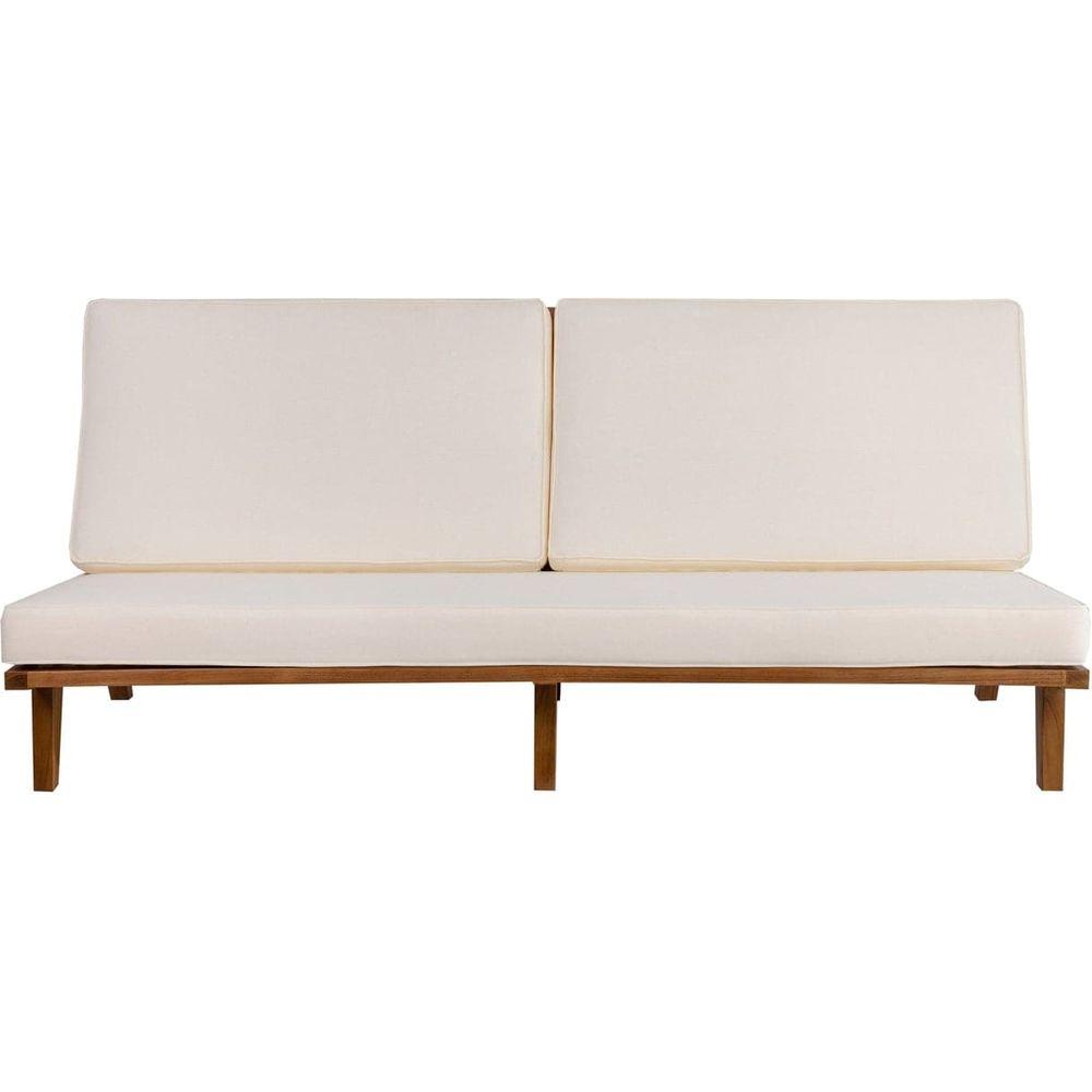 Naka Platform Sofa - Off White-France & Son-FL1045BGE-SQ-Sofas-1-France and Son