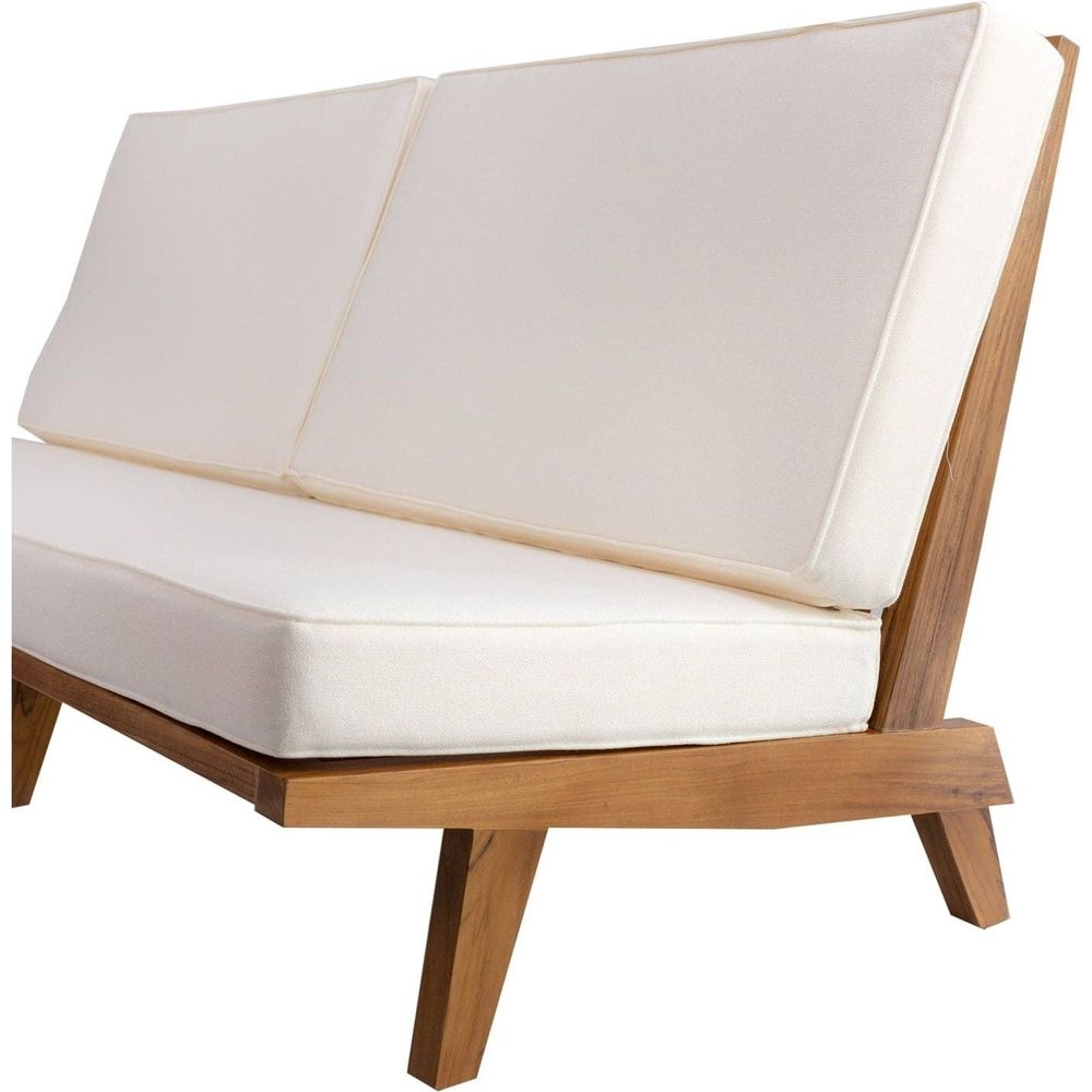 Naka Platform Sofa - Off White-France & Son-FL1045BGE-SQ-Sofas-4-France and Son