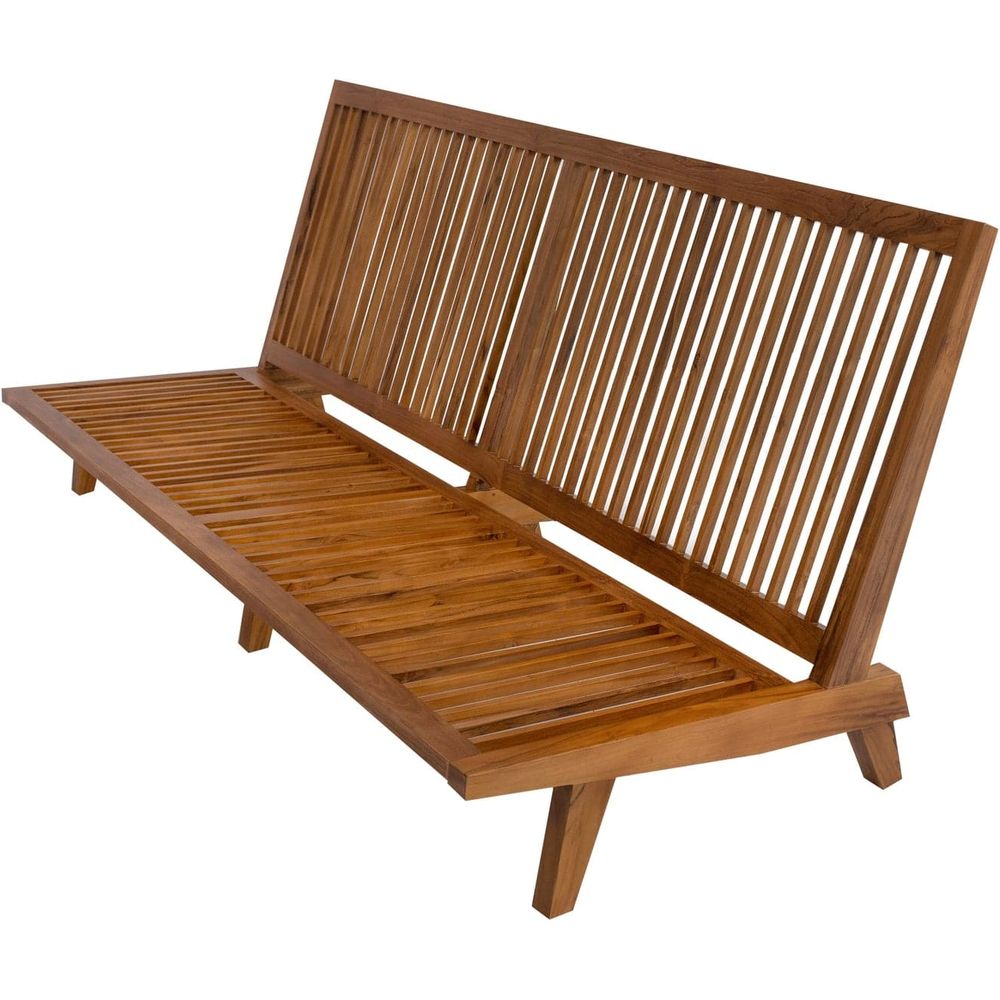 Naka Platform Sofa - Off White-France & Son-FL1045BGE-SQ-Sofas-5-France and Son