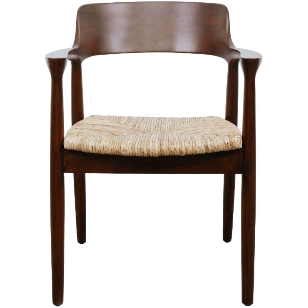 Pavels Woven Seat Dining Chair-France & Son-FL1050WALNUT-Dining ChairsWalnut Stained Mahogany-9-France and Son