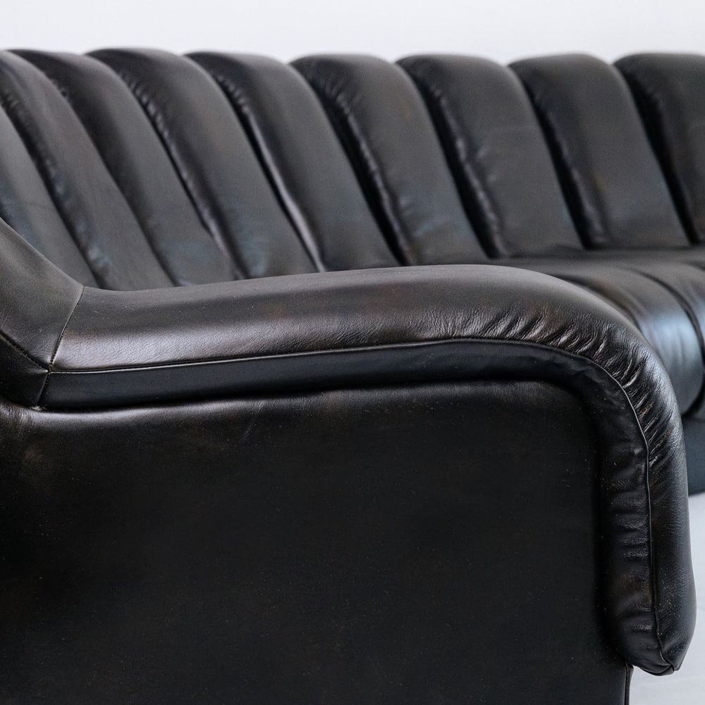 Non Stop Infinity Sofa Pieces - Leather-France & Son-FL1051LBRN-C-SectionalsBrown-Middle Element-10-France and Son