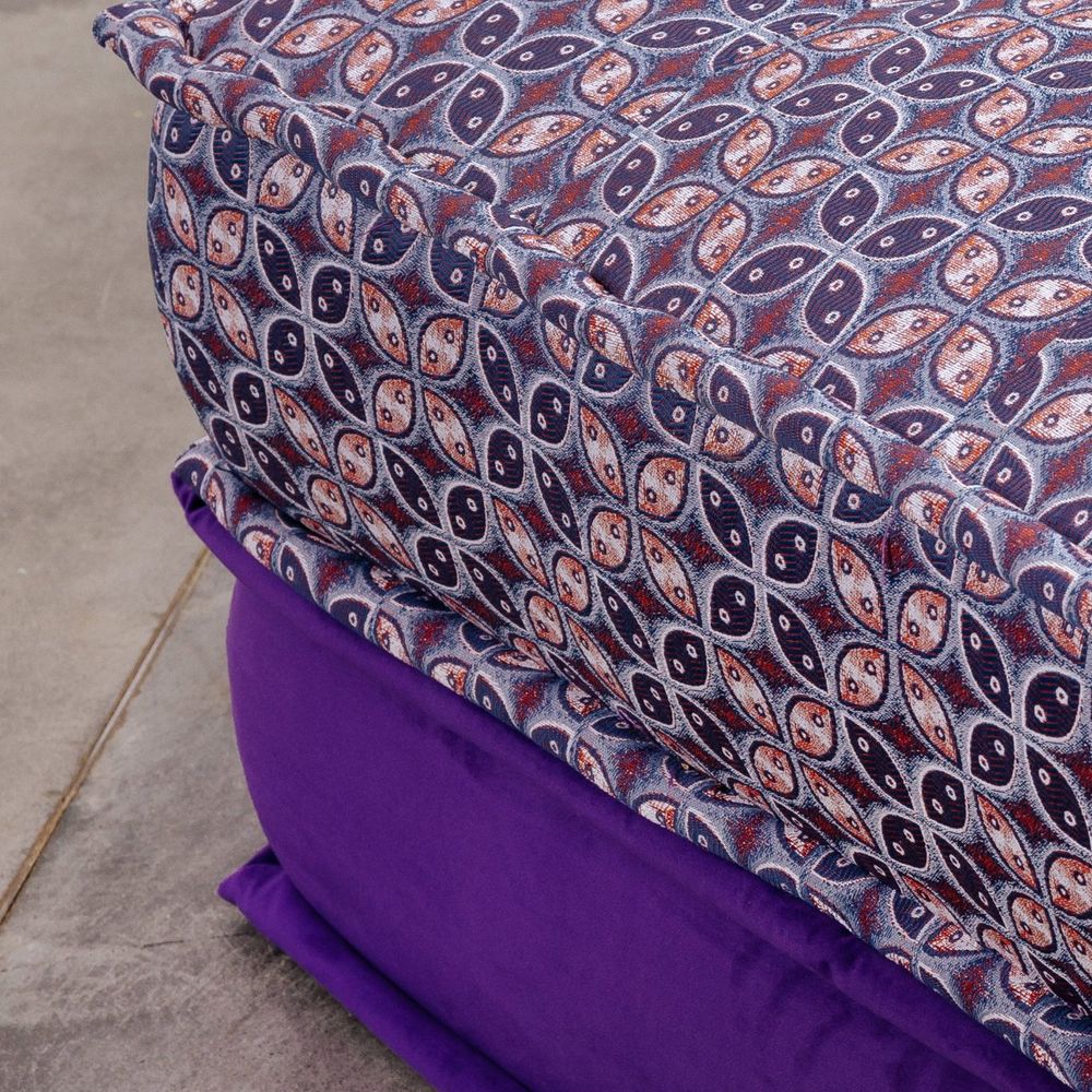 Bohemian Square Tile Ottoman