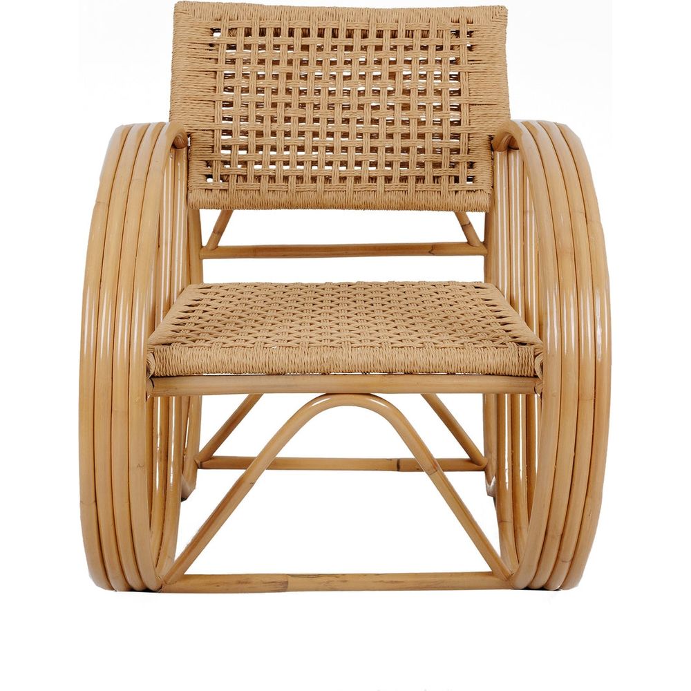 Pretzel Lounge Chair - Hand Woven-France & Son-FL1059NTRL-Lounge Chairs-3-France and Son