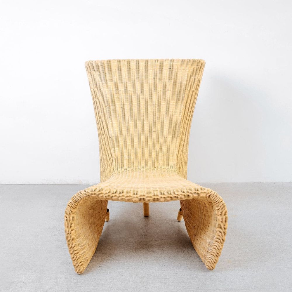 Rattan Felt Chair-France & Son-FL1071-Lounge Chairs-7-France and Son