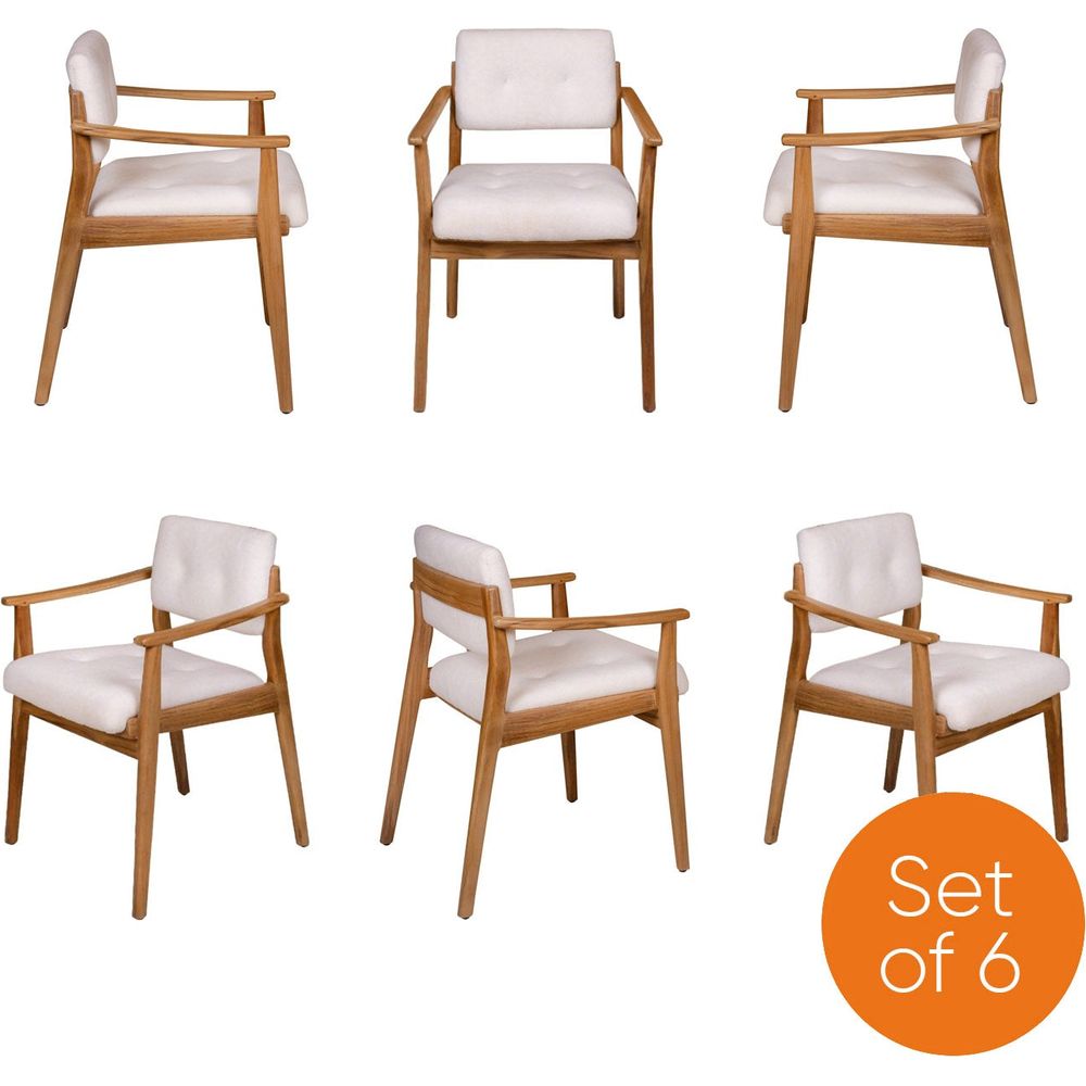 Edison Dining Arm Chair Set of 6