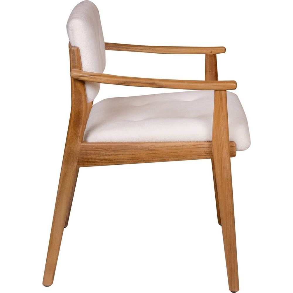 McMillian Dining Arm Chair-France & Son-FL1072OWHT-Dining Chairs-5-France and Son