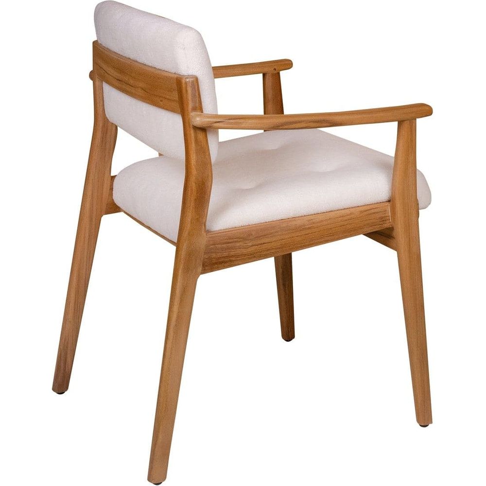 McMillian Dining Arm Chair-France & Son-FL1072OWHT-Dining Chairs-6-France and Son