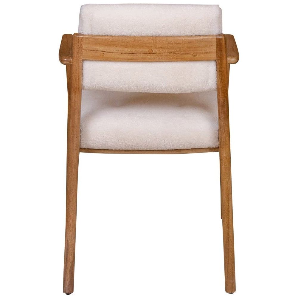 McMillian Dining Arm Chair-France & Son-FL1072OWHT-Dining Chairs-7-France and Son