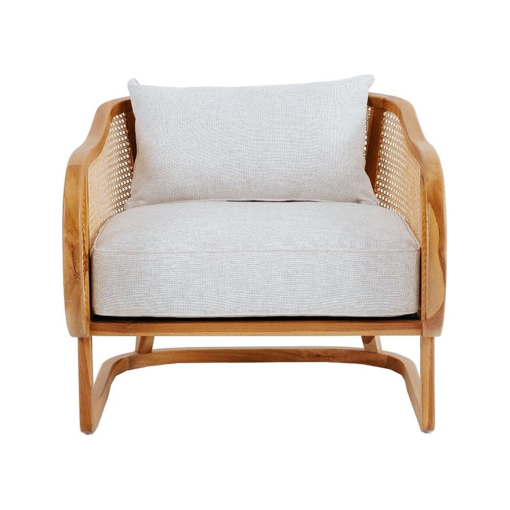 Harlow Lounge Chair-France & Son-FL1080NTRL-Lounge ChairsTeak-3-France and Son