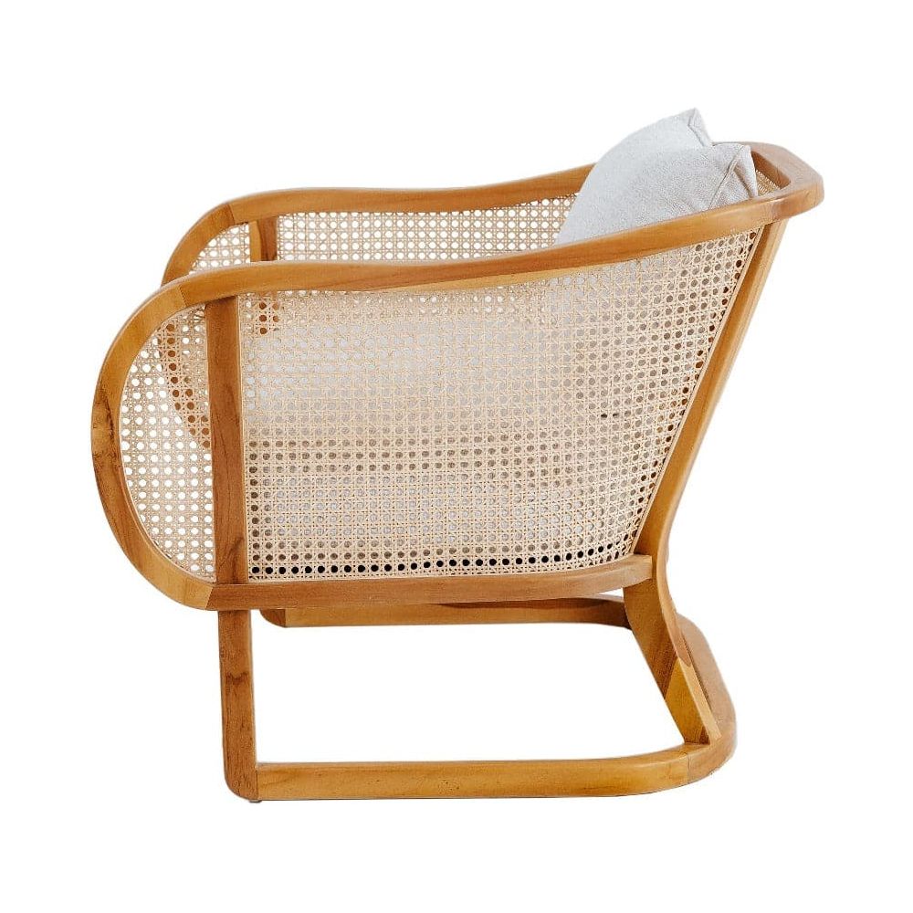 Harlow Lounge Chair-France & Son-FL1080NTRL-Lounge ChairsTeak-6-France and Son