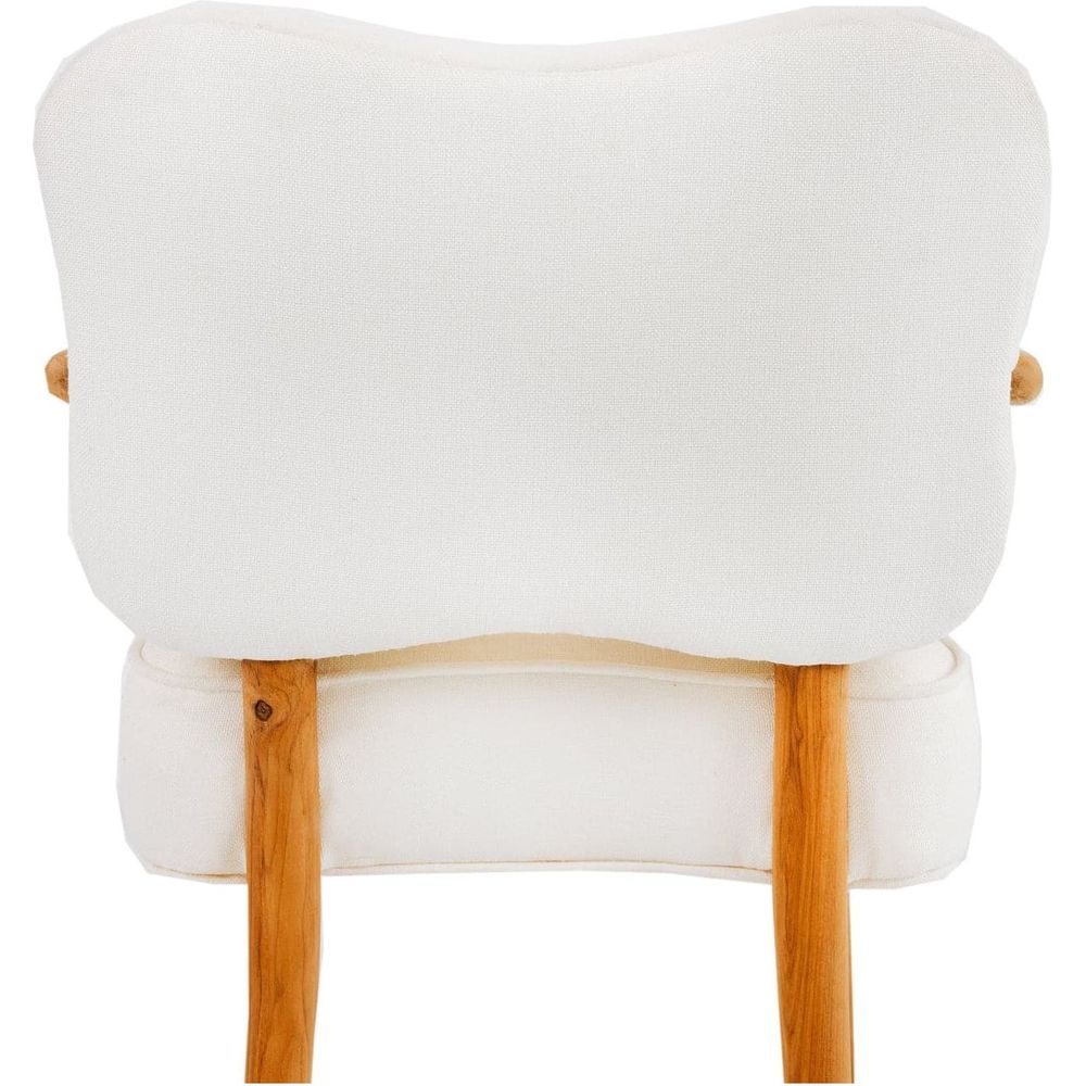 Royere Dining Arm Chair-France & Son-FL1087IVORY-Dining Chairs-4-France and Son