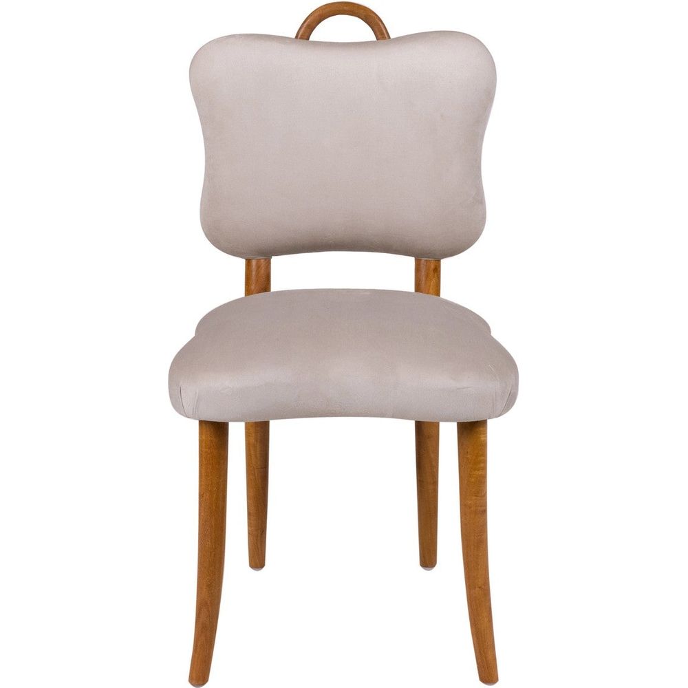 Royere Dining Chair - Velvet (New Version)-France & Son-FL1088H-BGE-NEW-Dining Chairs-8-France and Son