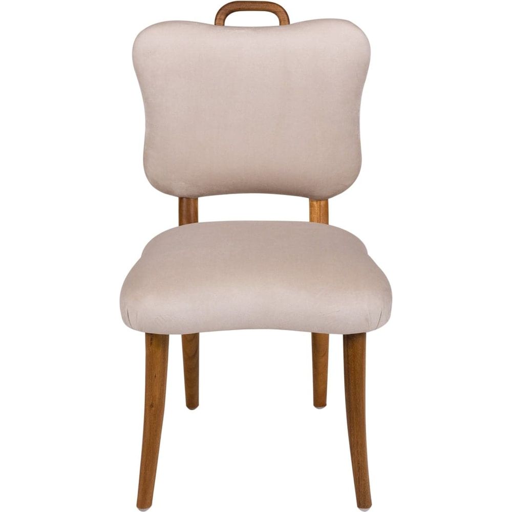 Royere Dining Chair - Velvet-France & Son-FL1088H-BGE-Dining Chairs-1-France and Son