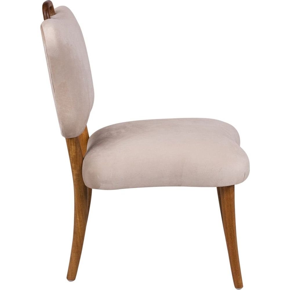 Royere Dining Chair - Velvet-France & Son-FL1088H-BGE-Dining Chairs-3-France and Son