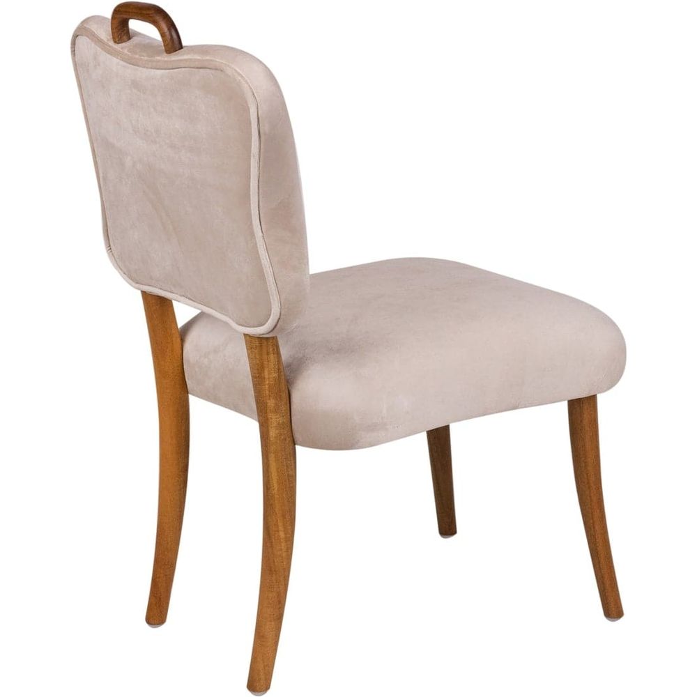 Royere Dining Chair - Velvet-France & Son-FL1088H-BGE-Dining Chairs-4-France and Son