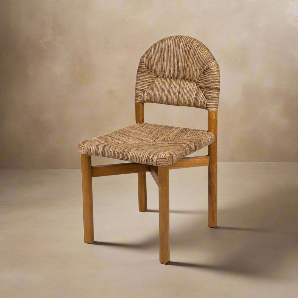 Perriand Rounded Side Chair-France & Son-FL1091NTRL-ACA-Dining Chairs-2-France and Son