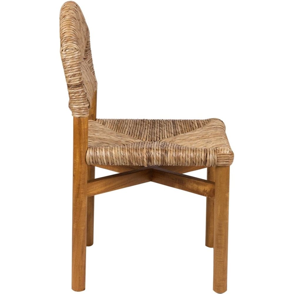 Perriand Rounded Side Chair-France & Son-FL1091NTRL-ACA-Dining Chairs-3-France and Son