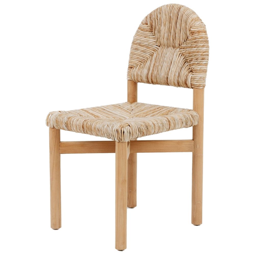 Perriand Rounded Side Chair-France & Son-FL1091NTRL-Dining Chairs-2-France and Son