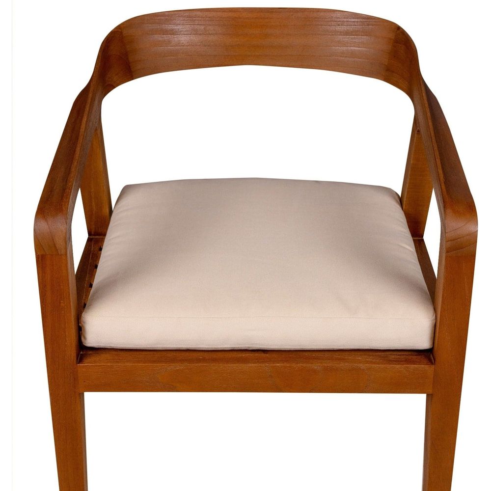 Fields Teak Dining Arm Chair with Cushion